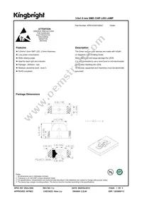 APECVA3010ZGC Datasheet Cover