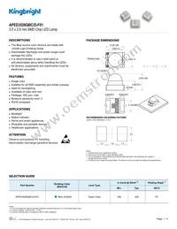 APED3528QBC/D-F01 Datasheet Cover