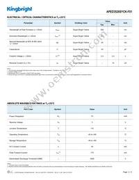 APED3528SYCK-F01 Datasheet Page 2