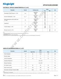 APFA3010LSEKJ3ZGKQBC Datasheet Page 2