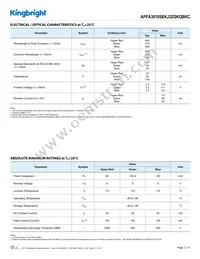 APFA3010SEKJ3ZGKQBKC Datasheet Page 2