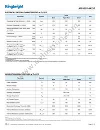 APFA3011-AK13/F Datasheet Page 2
