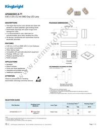 APG0603SEC-E-TT Datasheet Cover