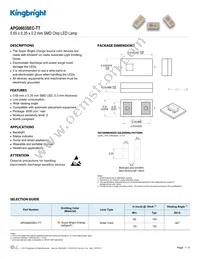 APG0603SEC-TT Datasheet Cover