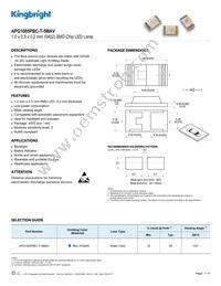 APG1005PBC-T-5MAV Datasheet Cover