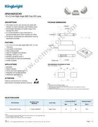 APGA1602CGC/KA Datasheet Cover