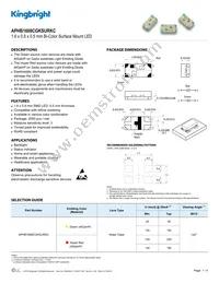 APHB1608CGKSURKC Datasheet Cover