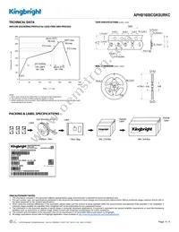 APHB1608CGKSURKC Datasheet Page 4