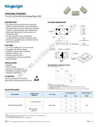 APHB1608LCGKSURKC Datasheet Cover