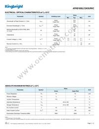 APHB1608LCGKSURKC Datasheet Page 2