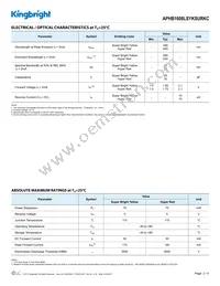 APHB1608LSYKSURKC Datasheet Page 2