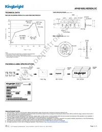 APHB1608LVBDSEKJ3C Datasheet Page 4