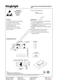 APHB1608ZGSYKC Datasheet Cover