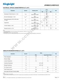 APHBM2012LVBDSYKJ3C Datasheet Page 2