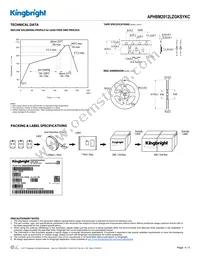 APHBM2012LZGKSYKC Datasheet Page 4