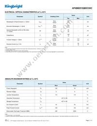 APHBM2012QBDCGKC Datasheet Page 2