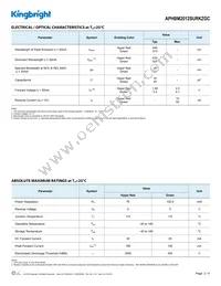 APHBM2012SURKZGC Datasheet Page 2