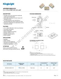 APHCM2012QBC/D-F01 Datasheet Cover