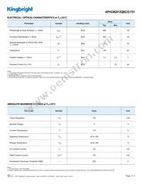 APHCM2012QBC/D-F01 Datasheet Page 2