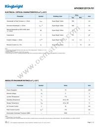 APHCM2012SYCK-F01 Datasheet Page 2