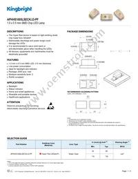 APHHS1005LSECK/J3-PF Datasheet Cover