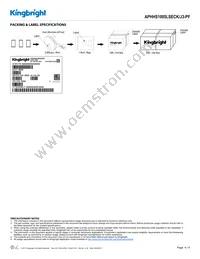 APHHS1005LSECK/J3-PF Datasheet Page 4