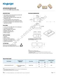 APHHS1005LSECK/J4-PF Datasheet Cover