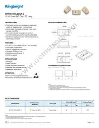 APHHS1005LZGCK-V Datasheet Cover