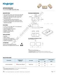 APHHS1005SURCK Datasheet Cover