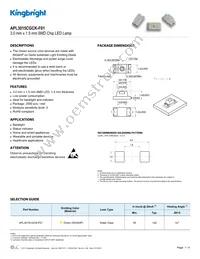 APL3015CGCK-F01 Datasheet Cover