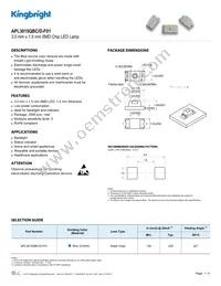 APL3015QBC/D-F01 Datasheet Cover