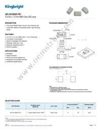 APL3015SGC-F01 Datasheet Cover