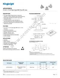 APPA3010SECK Datasheet Cover