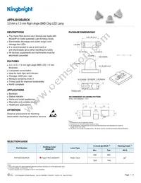 APPA3010SURCK Datasheet Cover