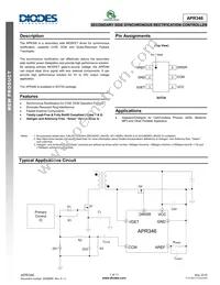 APR346K6TR-G1 Datasheet Cover