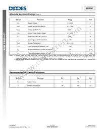 APR347W6-7 Datasheet Page 3