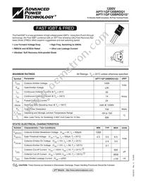 APT11GF120BRDQ1G Datasheet Cover