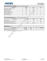 APT13003NZTR-G1 Datasheet Page 2