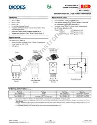 APT13005DT-G1 Datasheet Cover