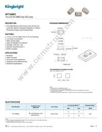 APT1608EC Datasheet Cover