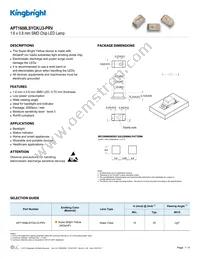 APT1608LSYCK/J3-PRV Datasheet Cover