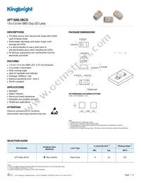 APT1608LVBC/D Datasheet Cover