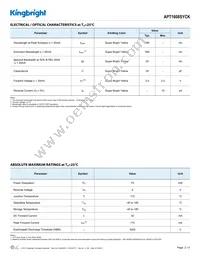 APT1608SYCK Datasheet Page 2