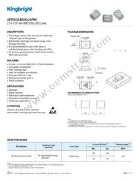 APT2012LSECK/J4-PRV Datasheet Cover