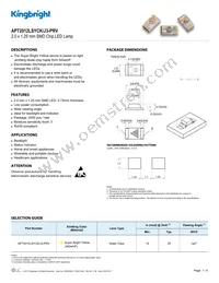 APT2012LSYCK/J3-PRV Datasheet Cover