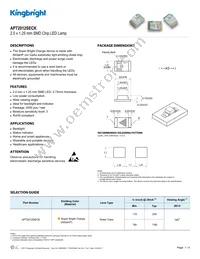 APT2012SECK Datasheet Cover