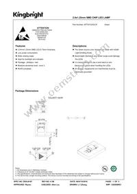 APT2012ZGC/E Datasheet Cover