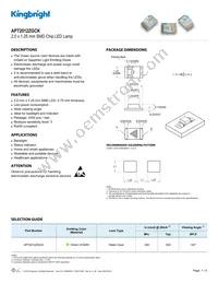 APT2012ZGCK Datasheet Cover