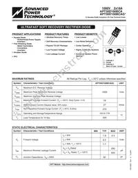 APT30D100BCAG Datasheet Cover