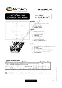 APT30DF120HJ Datasheet Cover